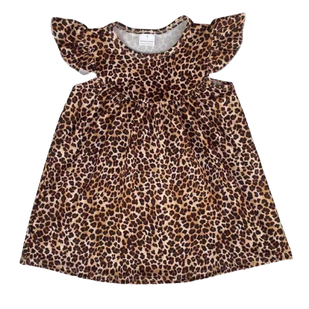 Girls Dress Cheetah - Gracie Roze