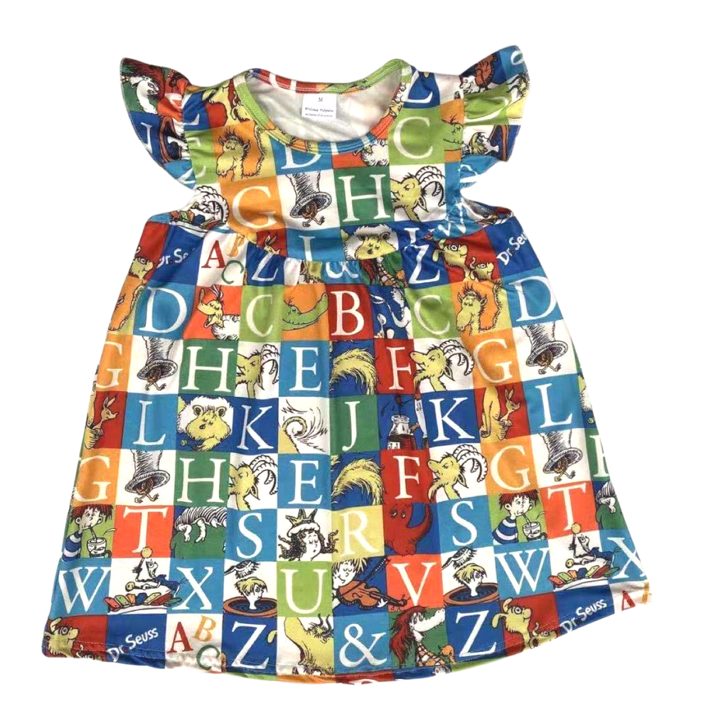Girls Dress Alphabet - Gracie Roze